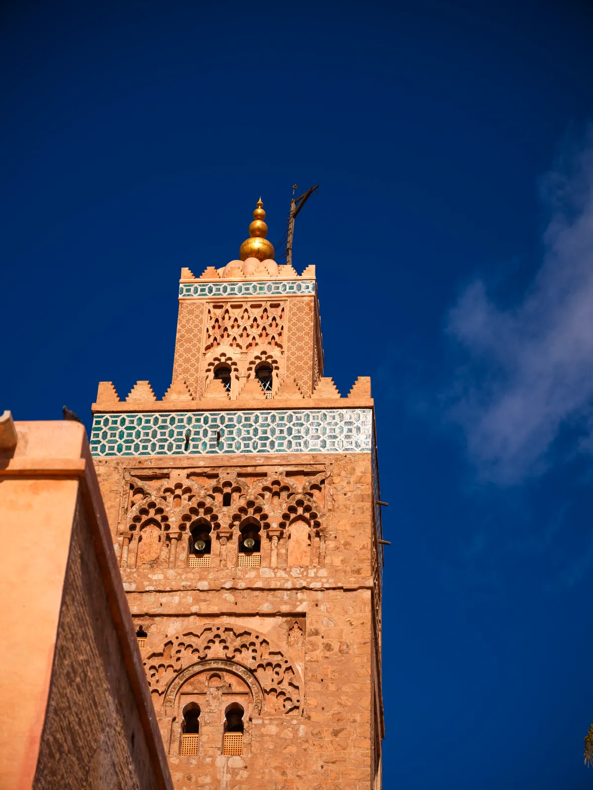 Minaret de la Koutoubia à Marrakech, où François Secula estime et rachète antiquités et objets d'art